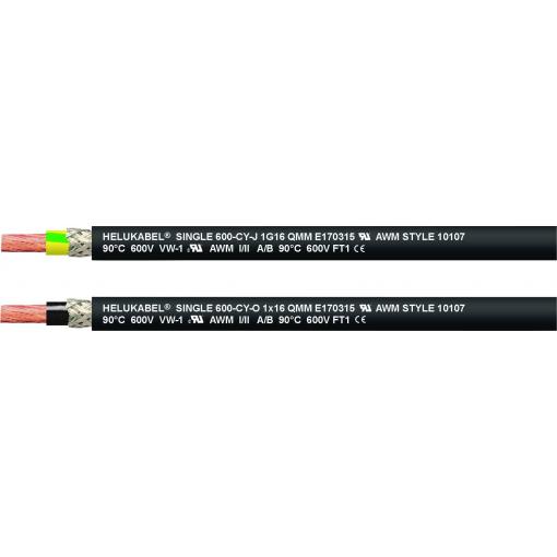 HELU 10918-100 Kabel, SINGLE 600-CY-J, 1 x 35 mm², zelenožlutá, 100 m