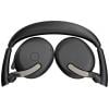 Jabra Evolve2 65 Flex Link380c MS + Ladepad Headset otevřená (On Ear) Bluetooth® stereo černá Potlačení hluku headset, Vypnutí zvuku mikrofonu, regulace