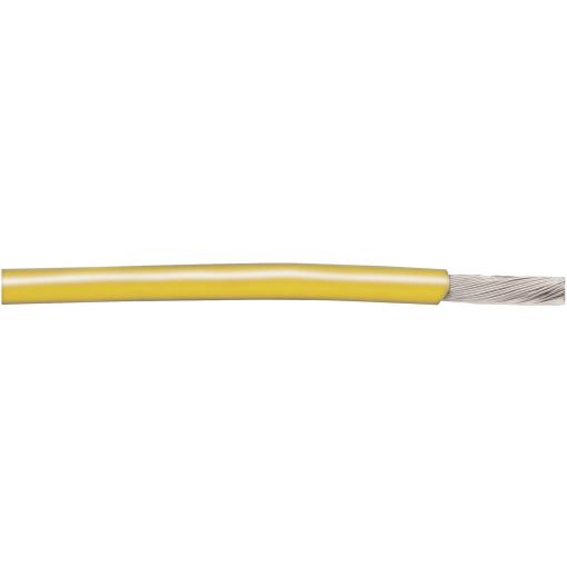 Licna AlphaWire 3053 YL001, 1x 0,52 mm², PVC, Ø 1,75 mm, 1 m, žlutá