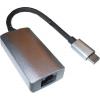 Adaptér USB-C na HDMI + RJ45 + PD, hliníkové pouzdro