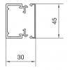 Hager LF3004507035 kabelová lišta (d x š x v) 2000 x 45 x 30 mm 2 m šedá