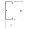 Hager LF4009007035 kabelová lišta (d x š x v) 2000 x 90 x 40 mm 2 m šedá