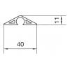 Hager SL1104007030 podlahový kanál na kabely (d x š x v) 2000 x 40 x 11 mm 2 m šedá