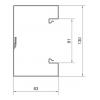 Hager BRS8513019016 parapetní lišta Spodní díl (d x š) 2000 mm x 130 mm 2 m bílá