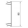 Hager BRA08029016 parapetní lišta horná část (d x š) 2000 mm x 80 mm 2 m bílá