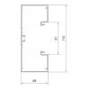 Hager BRA651701ELN parapetní lišta Spodní díl (d x š) 2000 mm x 170 mm 2 m hliník