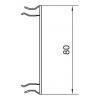 Hager BRA0802ELN parapetní lišta horná část (d x š) 2000 mm x 80 mm 2 m barevná