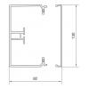 Hager FB8013009016 kabelová lišta (d x š x v) 2000 x 130 x 82 mm 2 m bílá