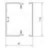 Hager FB6011009016 kabelová lišta (d x š x v) 2000 x 110 x 61 mm 2 m bílá