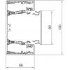 Hager BRN6513019016 parapetní lišta Spodní díl (d x š) 2000 mm x 130 mm 2 m bílá