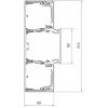 Hager BRN6521019016 parapetní lišta Spodní díl (d x š) 2000 mm x 210 mm 2 m bílá