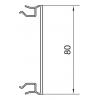 Hager BR08029016 parapetní lišta horná část (d x š) 2000 mm x 80 mm 2 m bílá