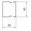 Hager LFS3004509016 kabelová lišta (d x š x v) 2000 x 45 x 30 mm 2 m bílá