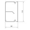 Hager LF6011109016 kabelová lišta (d x š x v) 2000 x 110 x 60 mm 2 m bílá