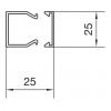 Hager LF2502509016 kabelová lišta (d x š x v) 2000 x 25 x 25 mm 2 m bílá
