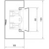 Hager BRS6513019016 parapetní lišta Spodní díl (d x š) 2000 mm x 130 mm 2 m bílá