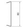 Hager BRS08029016 parapetní lišta horná část (d x š) 2000 mm x 80 mm 2 m bílá