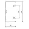 Hager BR6513019011 parapetní lišta Spodní díl (d x š) 2000 mm x 130 mm 2 m černá