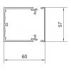 Hager LF6006009016 kabelová lišta (d x š x v) 2000 x 57 x 60 mm 2 m bílá