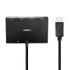 LINDY 38431 4 porty DisplayPort hub UHD