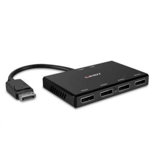 LINDY 38431 4 porty DisplayPort hub UHD