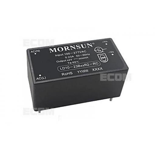 AC/DC měnič LD10-23B15R2-RC, 15 V / 660 mA, izolovaný