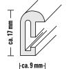 Hama 00061626 vyměnitelný fotorámeček Formát papíru: A4 (š x v x h) 220 x 305 x 15 mm černá