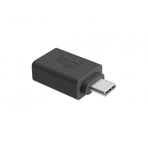 Logitech USB-C® adaptér [1x USB-C® zástrčka - 1x USB 3.2 gen. 1 zásuvka A] Logitech - USB-Adapter - 24 pin USB-C (M) zu USB (W) 0 mm
