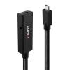 LINDY Kabel USB-C USB 3.2 Gen2 USB-C ® zástrčka, USB-C ® zásuvka 5.00 m černá 43364