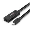 LINDY Kabel USB-C USB 3.2 Gen2 USB-C ® zástrčka, USB-C ® zásuvka 5.00 m černá 43364