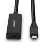 LINDY Kabel USB-C USB 3.2 Gen2 USB-C ® zástrčka, USB-C ® zásuvka 5.00 m černá 43364