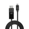 LINDY Kabel pro displeje USB-C® DisplayPort 1.4 USB-C ® zástrčka, Konektor DisplayPort 2.00 m černá 43342