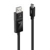 LINDY Kabel pro displeje USB-C® DisplayPort 1.4 USB-C ® zástrčka, Konektor DisplayPort 2.00 m černá 43342