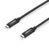 LINDY USB kabel USB 3.2 Gen2 USB-C ® zástrčka, USB-C ® zástrčka 3.00 m černá 43348