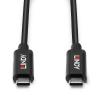 LINDY USB kabel USB 3.2 Gen2 USB-C ® zástrčka, USB-C ® zástrčka 3.00 m černá 43348
