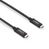 LINDY USB kabel USB 3.2 Gen2 USB-C ® zástrčka, USB-C ® zástrčka 3.00 m černá 43348