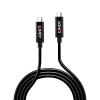 LINDY USB kabel USB 3.2 Gen2 USB-C ® zástrčka, USB-C ® zástrčka 3.00 m černá 43348