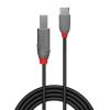 LINDY USB kabel USB 2.0 USB-C ® zástrčka, USB-B zástrčka 3.00 m černá 36943