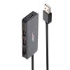 LINDY 42986 USB Hub 4 porty USB-A USB 2.0 480 MBit/s černá 42986