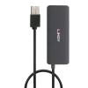 LINDY 42986 USB Hub 4 porty USB-A USB 2.0 480 MBit/s černá 42986