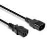 LINDY napájecí kabel 0.5 m černá