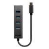 LINDY 43325 USB Hub 4 porty USB-A USB 3.2 Gen1 5 GBit/s s konektorem USB C šedá 43325