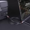 LINDY USB kabel USB 3.2 Gen1 USB-C ® zástrčka, USB-B zástrčka 1.00 m černá pozlacené kontakty 36666
