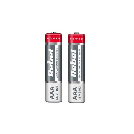 Baterie AAA (R03) Zn-Cl REBEL 2ks / shrink BAT0080