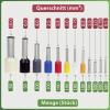 Quadrios 23T045 sada dutinek 0.5 mm², 0.75 mm², 1 mm², 1.5 mm², 2.5 mm², 4 mm², 6 mm², 10 mm² částečná izolace 1 sada