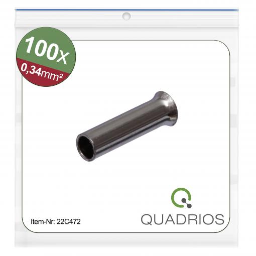 Quadrios 22C472 dutinka 0.34 mm² bez izolace 100 ks