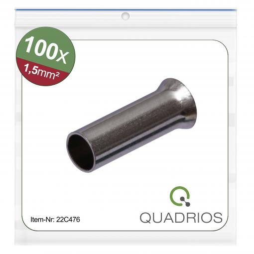 Quadrios 22C476 dutinka 1.5 mm² bez izolace 100 ks