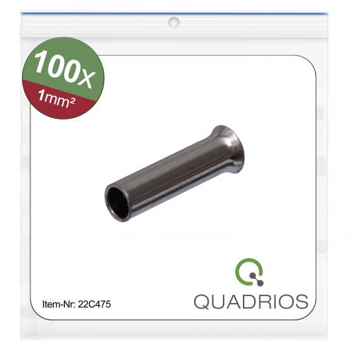 Quadrios 22C475 dutinka 1 mm² bez izolace 100 ks