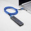 Akyga USB kabel USB-C ® zástrčka, USB-C ® zástrčka 1.80 m modrá AK-USB-38