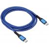 Akyga USB kabel USB-C ® zástrčka, USB-C ® zástrčka 1.80 m modrá AK-USB-38